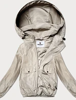 Dámská tenká bunda s krátkou podšívkou Glakate light beige (LU98017#)