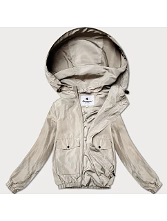 Dámská tenká bunda s krátkou podšívkou Glakate light beige (LU98017#)