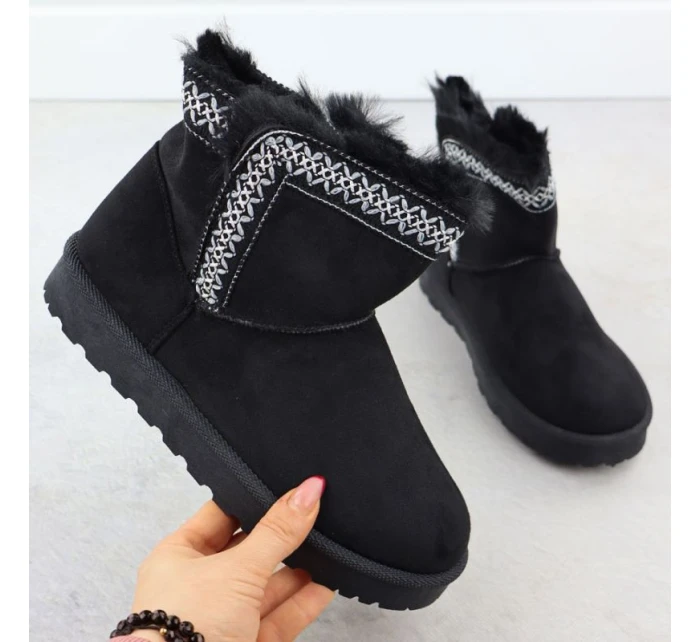 Dámské sněhule semišové černé Potocki 06303