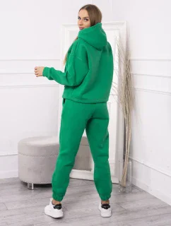 souprava s mikinou v části zelené barvy model 20194698 - K-Fashion