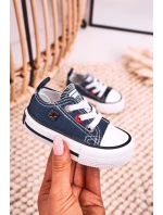 Dětské Klasické Tenisky Nízké BIG STAR HH374195 Tmavě Modré Dětské Klasické Tenisky Nízké BIG STAR HH374195 Tmavě Modré