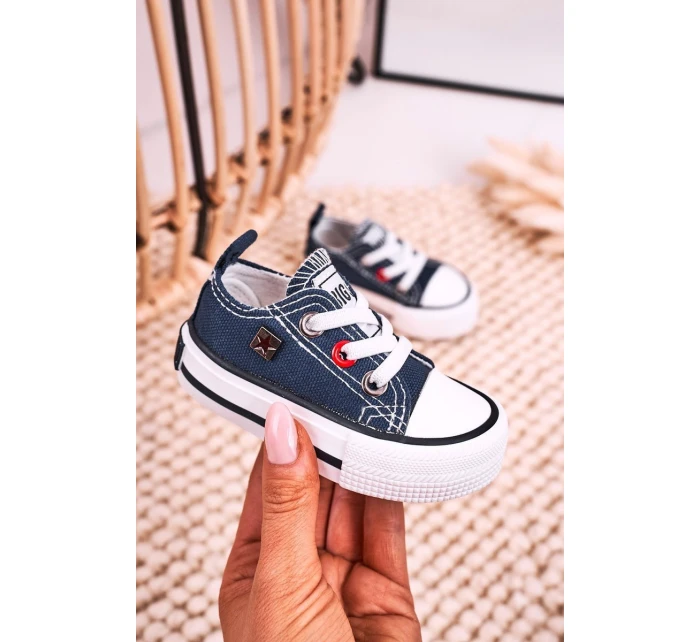 Dětské Klasické Tenisky Nízké BIG STAR HH374195 Tmavě Modré Dětské Klasické Tenisky Nízké BIG STAR HH374195 Tmavě Modré