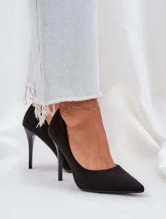 Klasické Lodičky Z Eko Semiše Černé model 21684487 - Boto