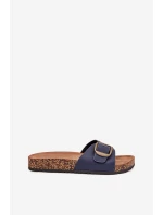 Dámské Sandály Na Korkové Platformě S Přezkou Modré model 21704214 - Boto Dámské Sandály Na Korkové Platformě S Přezkou Modré model 21704214 - Boto
