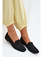 Materiálové Dámské Mokasiny Černé model 22102816 - Boto