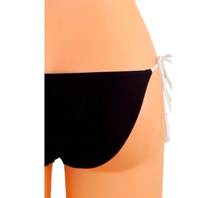 Dámské plavky dvoudílné sexy bikiny SULTRY polstrované košíčky zdobené bílými lemy černé - Černá - OEM Dámské plavky dvoudílné sexy bikiny SULTRY polstrované košíčky zdobené bílými lemy černé - Černá - OEM