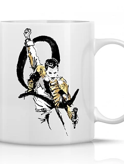 FREDDIE MERCURY - klasický bílý keramický hrníček 300 ml
