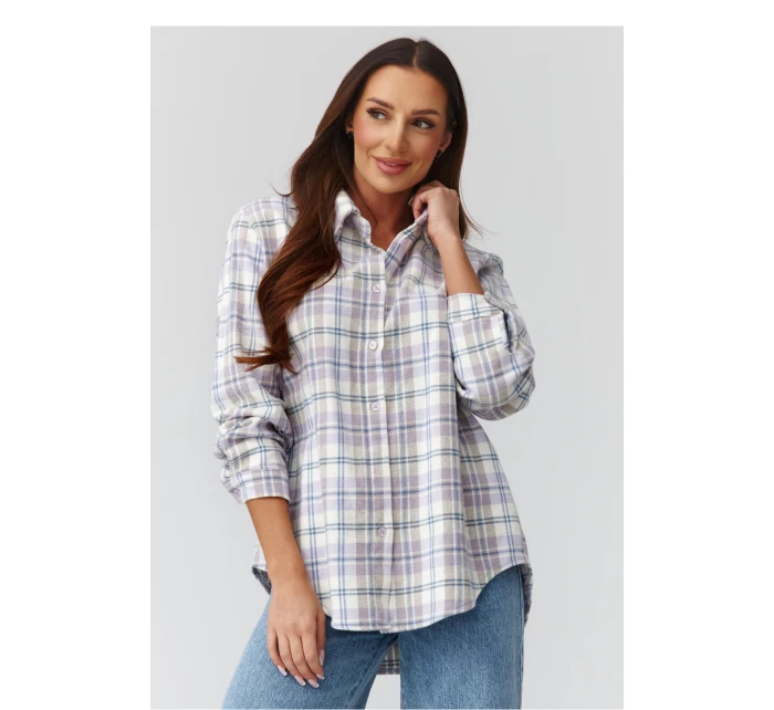 Košile s dlouhým rukávem  model 224092 Makadamia