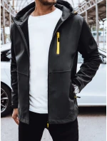 Pánská softshellová bunda s kapucí šedá FashionStreet TX4465