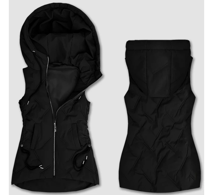 Černá dámská vesta se stahovacími boky S'West (B8382-1) Černá dámská vesta se stahovacími boky S'West (B8382-1)