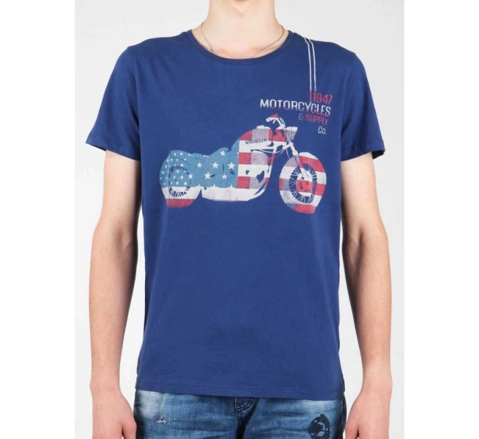 Tričko Wrangler S/S Biker Flag Tee W7A53FK 1F