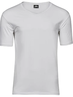 TJ 401 Pánské elastické tričko s výstřihem do V model 22497061 white - Tee Jays