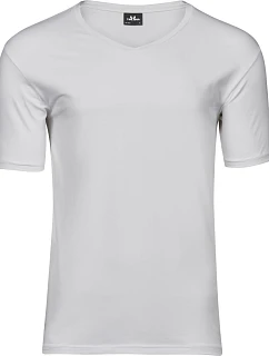 Tee Jays TJ 401 Pánské elastické tričko s výstřihem do V 18.0401 white
