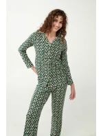 Vamp - Pyžamo s knoflíky a potiskem 21322 - Vamp