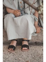 Dětské Pletené Sandály Černé model 21555318 - Boto Dětské Pletené Sandály Černé model 21555318 - Boto