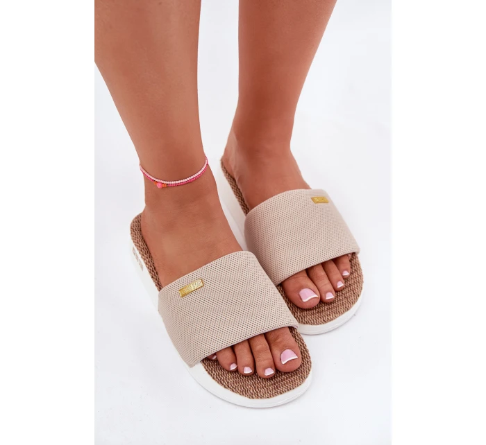 Dámské Pantofle Big Star RR274A102 Béžové Dámské Pantofle Big Star RR274A102 Béžové