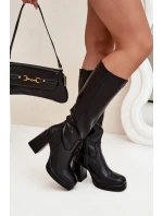 Dámské  Kolena Na Zip  Černé model 21704921 - Boto