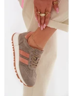 Dámské tenisky z přírodního semiše tmavě zelené model 22013959 - EVENTO Dámské tenisky z přírodního semiše tmavě zelené model 22013959 - EVENTO