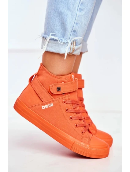 Women's High Sneakers Big Star Orange Women's High Sneakers Big Star Orange