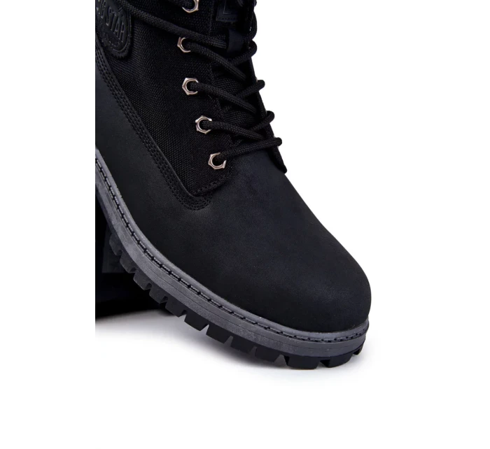 Pánské boty Memory Foam Big Star KK174206 Černá Pánské boty Memory Foam Big Star KK174206 Černá