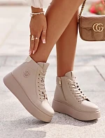 Sportovní obuv 66707 béžová - Step in style