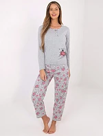 Dámské pyžamo DU PI FP 006.02 šedé - FPrice