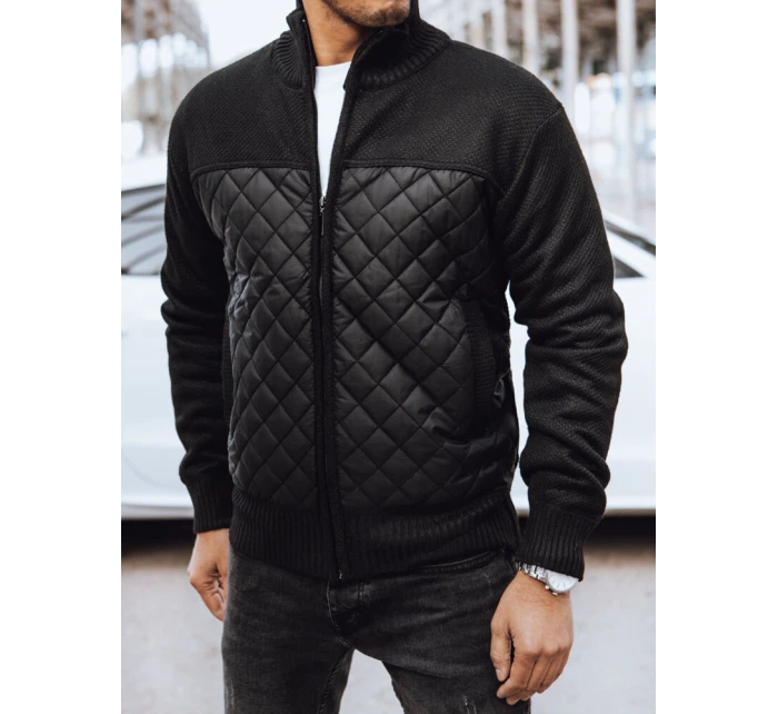 Pánská prošívaná bunda černá FashionStreet TX4578