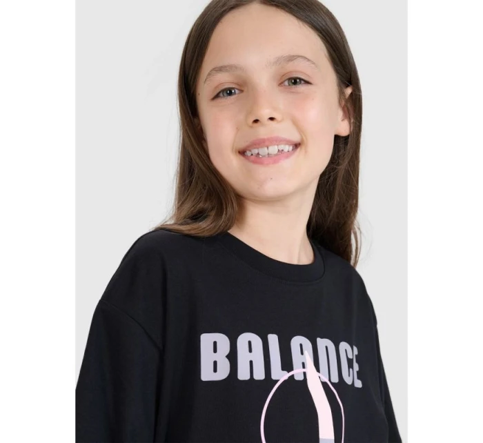 Dívčí tričko oversize s potiskem model 21882678 - 4F