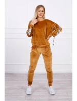 model 21753112 velbloudí velurová sada - K-Fashion model 21753112 velbloudí velurová sada - K-Fashion