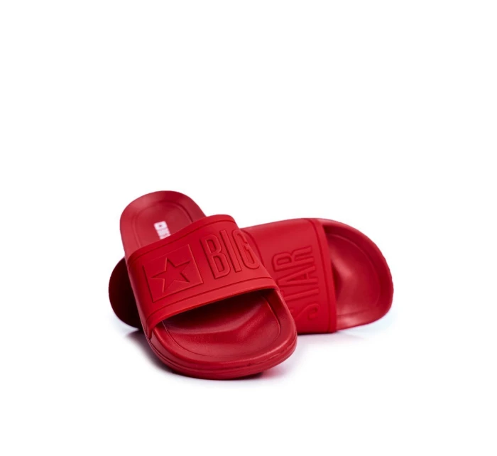 Pánské Klasické Nazouváky Big Star Červené DD174689