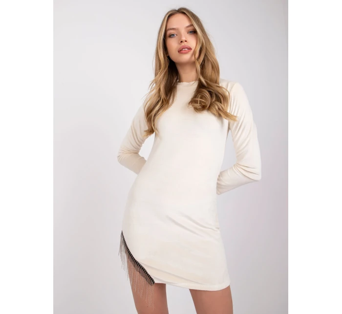 Šaty DHJ SK 6509.82P světle béžová