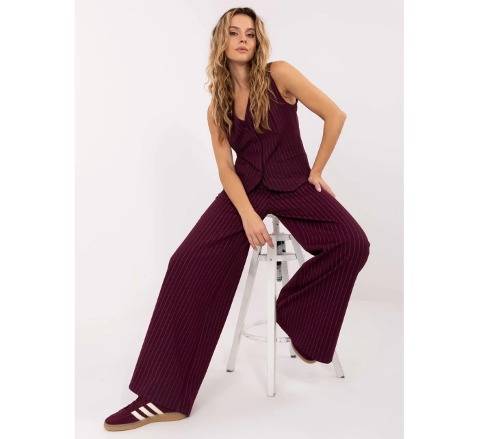 Spodnie IT SP model 21757281 bordowy - FPrice