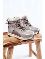 Dětské zateplené kozačky na zip Big Star KK374178 Stříbro Dětské zateplené kozačky na zip Big Star KK374178 Stříbro