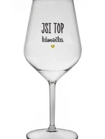 JSI TOP KÁMOŠKA - čirá nerozbitná sklenice na víno 470 ml