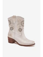 Boty na podpatku  model 222959 Step in style