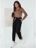 Dámské kalhoty v jedné velikosti s páskem černé model 21981958 - Dstreet