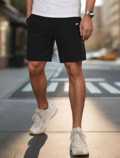 Pánské černé teplákové šortky Dstreet model 21987819 - FashionStreet