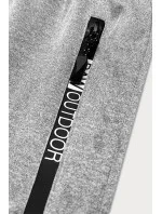 Světle šedé krátké pánské kraťasy model 18436102 - J.STYLE Světle šedé krátké pánské kraťasy model 18436102 - J.STYLE