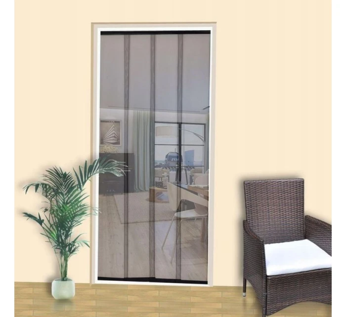 LAMELOVÁ MOSKYTIÉRA 100X220 POLYESTER+PÁSEK NA SUCHÝ ZIP