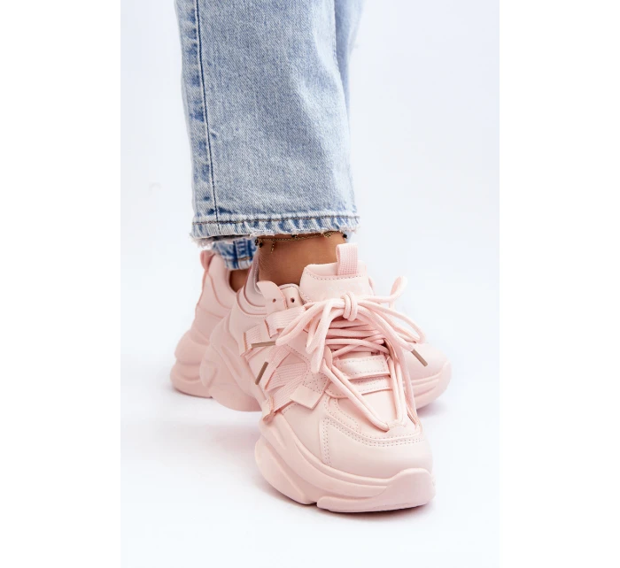 Dámské tenisky na masivní podrážce růžové model 21648323 - Boto Dámské tenisky na masivní podrážce růžové model 21648323 - Boto