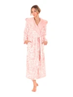 Dámský župan Flora s kapucí růžová model 21760962 - Vestis Dámský župan Flora s kapucí růžová model 21760962 - Vestis