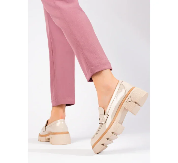 Trendy dámské hnědé mokasíny Trendy dámské hnědé mokasíny