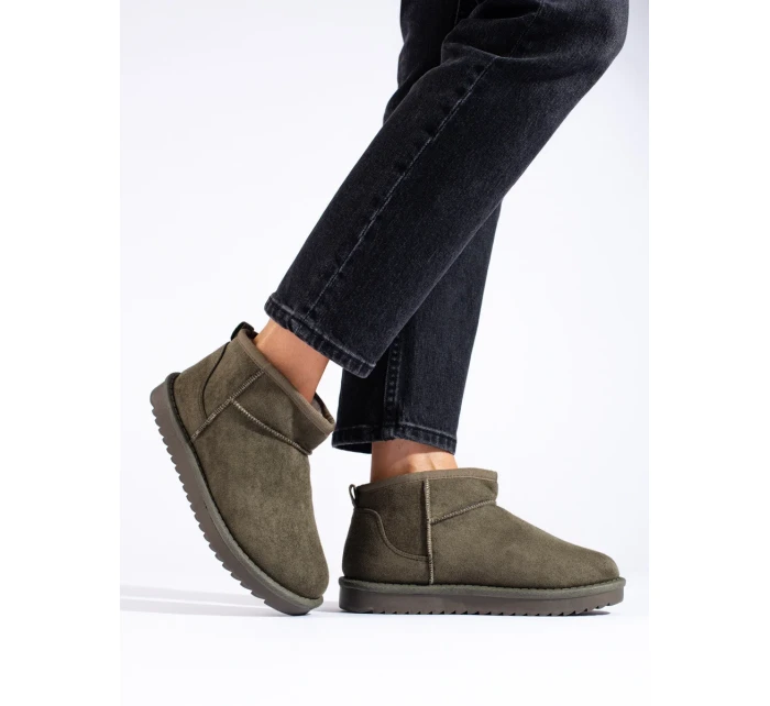 Zajímavé sněhule dámské zelené platforma Zajímavé sněhule dámské zelené platforma