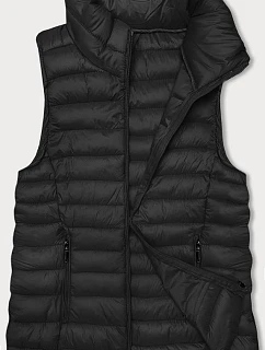 Dámské prošívané tričko bez rukávů se stojáčkem J style černé (16M9158-392)