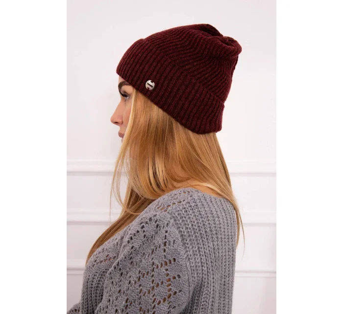 Tenká čepice Oliwia K252 bordó Tenká čepice Oliwia K252 bordó
