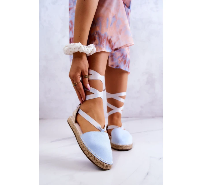 Dámské vázané espadrilky Big Star model 21577568 Modré - Big Star Shoes Dámské vázané espadrilky Big Star model 21577568 Modré - Big Star Shoes