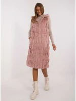 Kamizelka AT KZ ciemny różowy model 20479865 - FPrice Kamizelka AT KZ ciemny różowy model 20479865 - FPrice