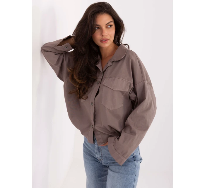 Koszula IT KS model 21302569 ciemny bezowy - FPrice