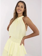 Sukienka MI SK model 21151278 jasny żółty - FPrice