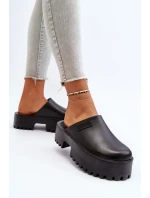 Dámské pantofle s masivní podrážkou Big Star Černá Dámské pantofle s masivní podrážkou Big Star Černá
